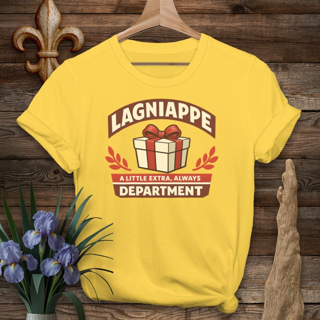 S / Daisy Louisiana Lagniappe Department T-Shirt by Laissez Faire Wear