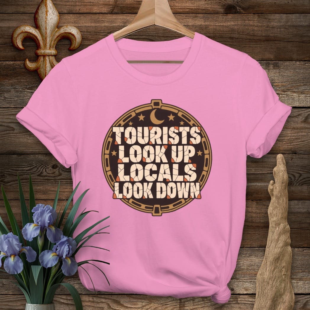 S / Azalea Louisiana Locals Look Down T-Shirt by Laissez Faire Wear