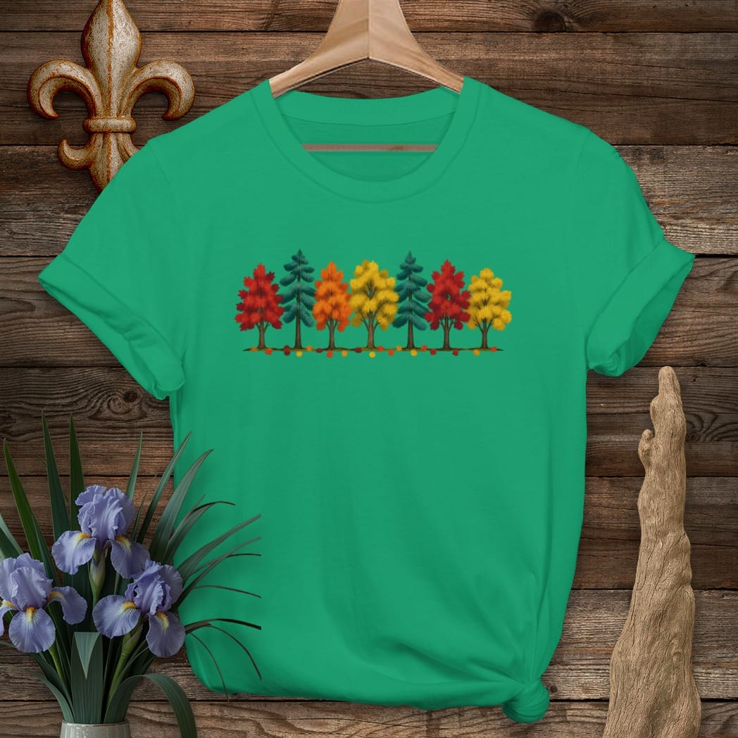 S / Kelly Green Louisiana Louisiana Fall T-Shirt by Laissez Faire Wear
