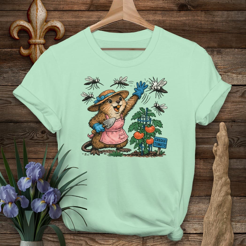 S / Mint Green Louisiana Louisiana Gardener T-Shirt by Laissez Faire Wear