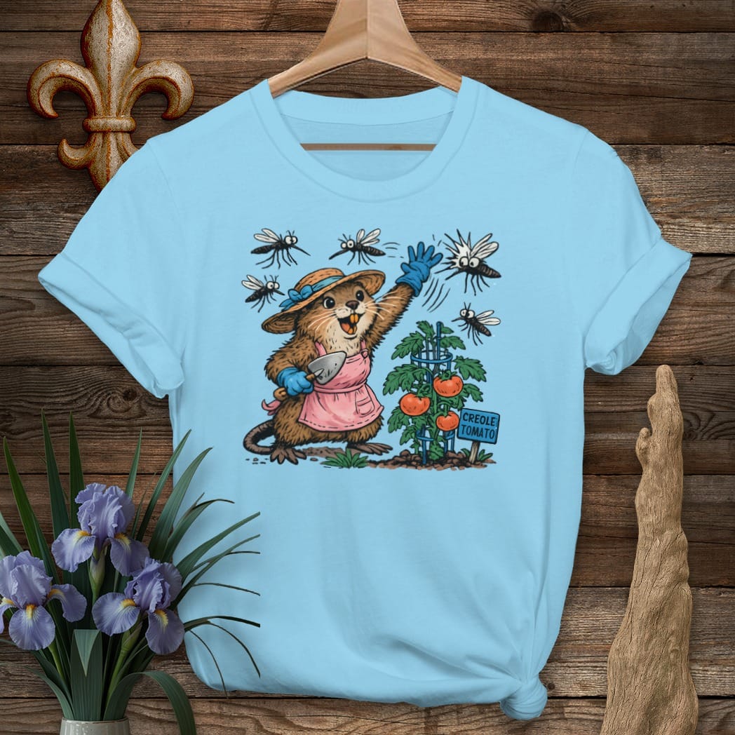 S / Sky Louisiana Louisiana Gardener T-Shirt by Laissez Faire Wear