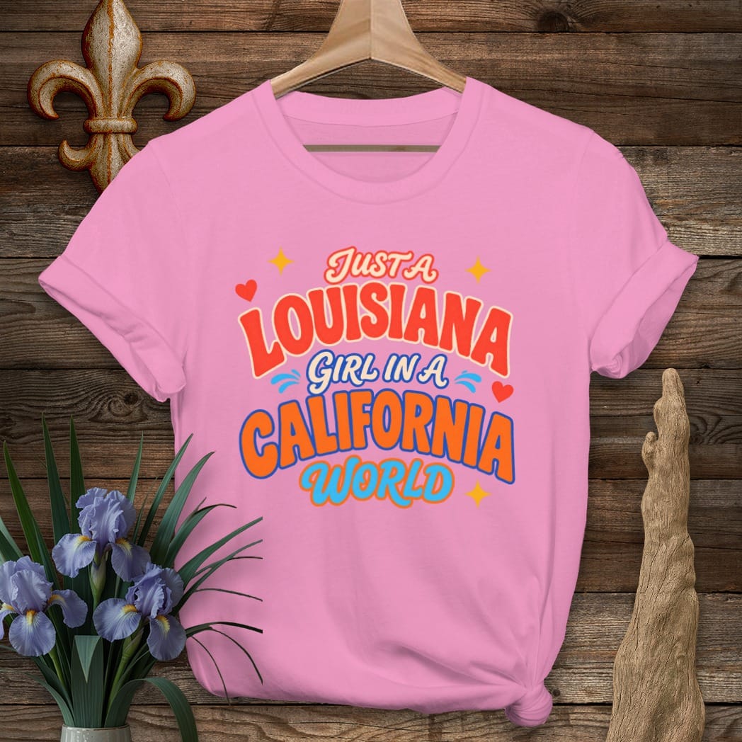 S / Azalea Louisiana Louisiana Girl in California T-Shirt by Laissez Faire Wear