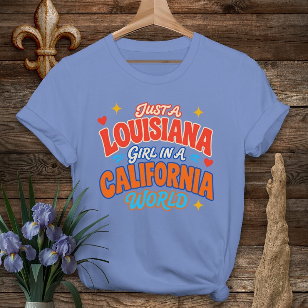 S / Iris Louisiana Louisiana Girl in California T-Shirt by Laissez Faire Wear