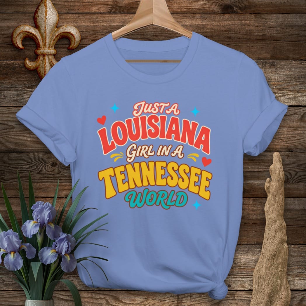 S / Iris Louisiana Louisiana Girl in Tennessee T-Shirt by Laissez Faire Wear