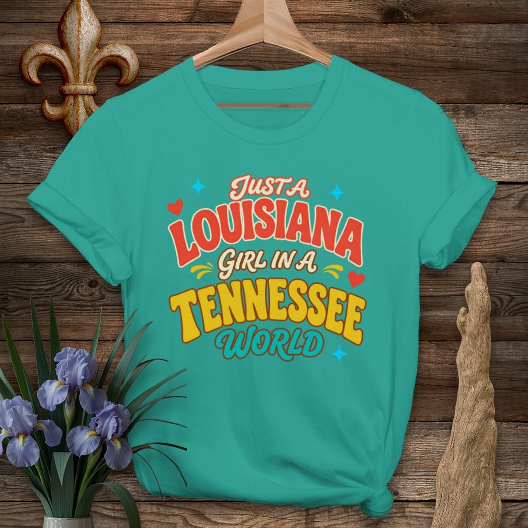 S / Jade Dome Louisiana Louisiana Girl in Tennessee T-Shirt by Laissez Faire Wear