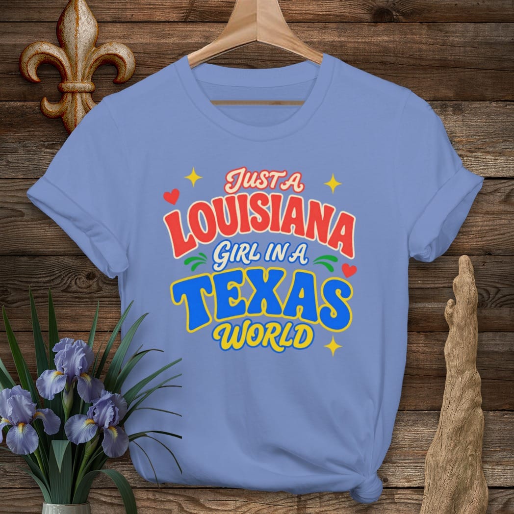 S / Iris Louisiana Louisiana Girl in Texas T-Shirt by Laissez Faire Wear