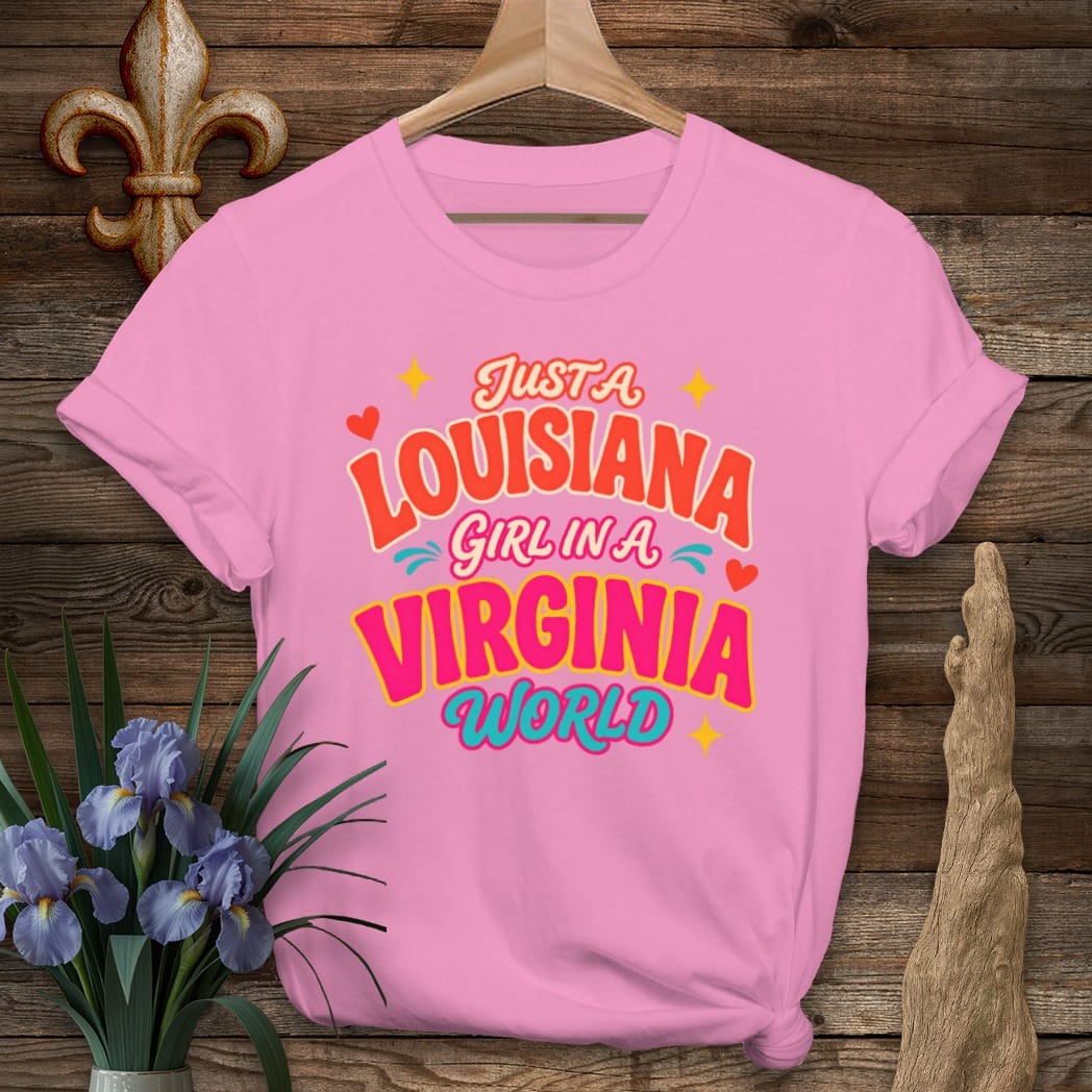 S / Azalea Louisiana Louisiana Girl in Virginia T-Shirt by Laissez Faire Wear