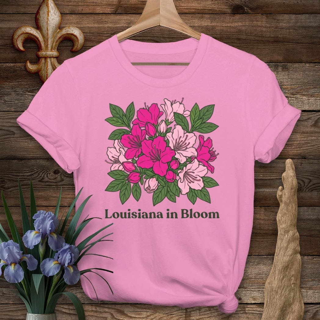 S / Azalea Louisiana Louisiana in Bloom Floral T-Shirt by Laissez Faire Wear