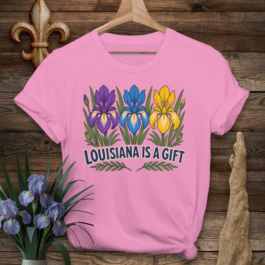 Azalea / S Louisiana Louisiana Is a Gift T-Shirt by Laissez Faire Wear