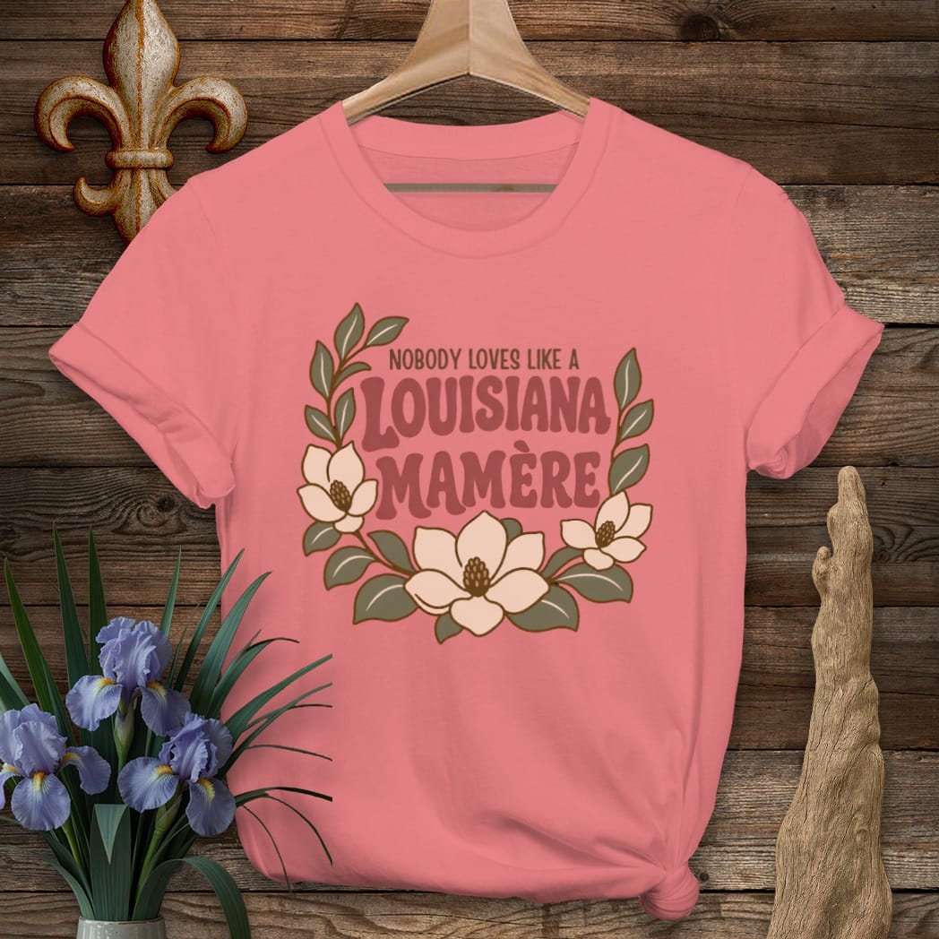 S / Coral Silk Louisiana Louisiana Mamere T-Shirt by Laissez Faire Wear