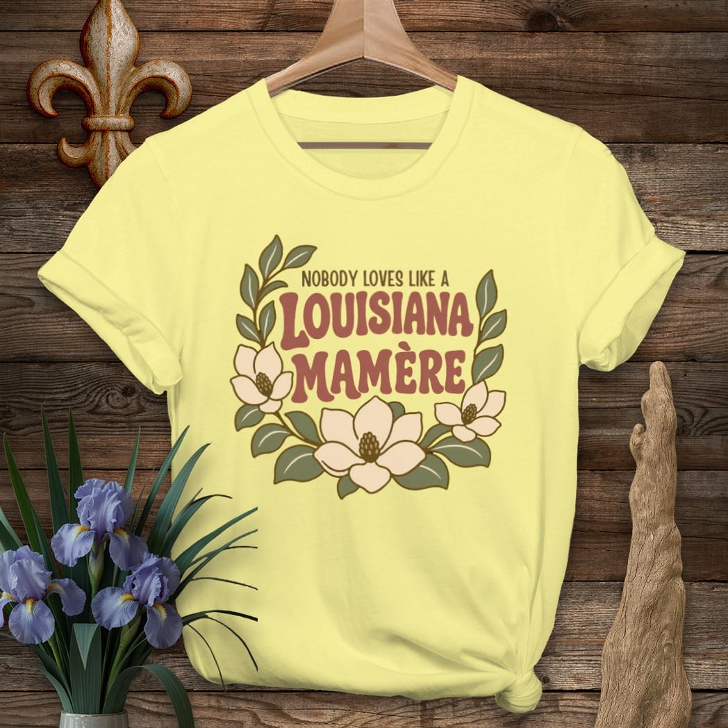 S / Cornsilk Louisiana Louisiana Mamere T-Shirt by Laissez Faire Wear