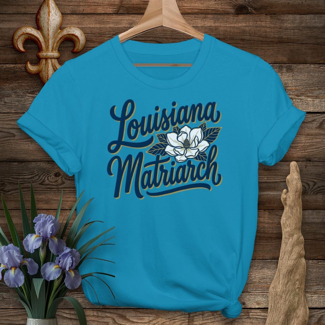 S / Antique Sapphire Louisiana Louisiana Matriarch T=Shirt by Laissez Faire Wear