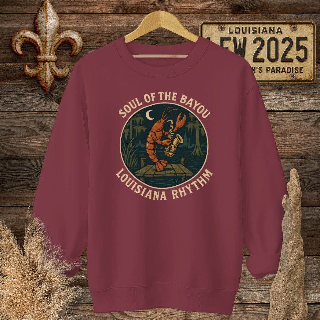 S / Garnet Louisiana Louisiana Rhythm Sweatshirt by Laissez Faire Wear