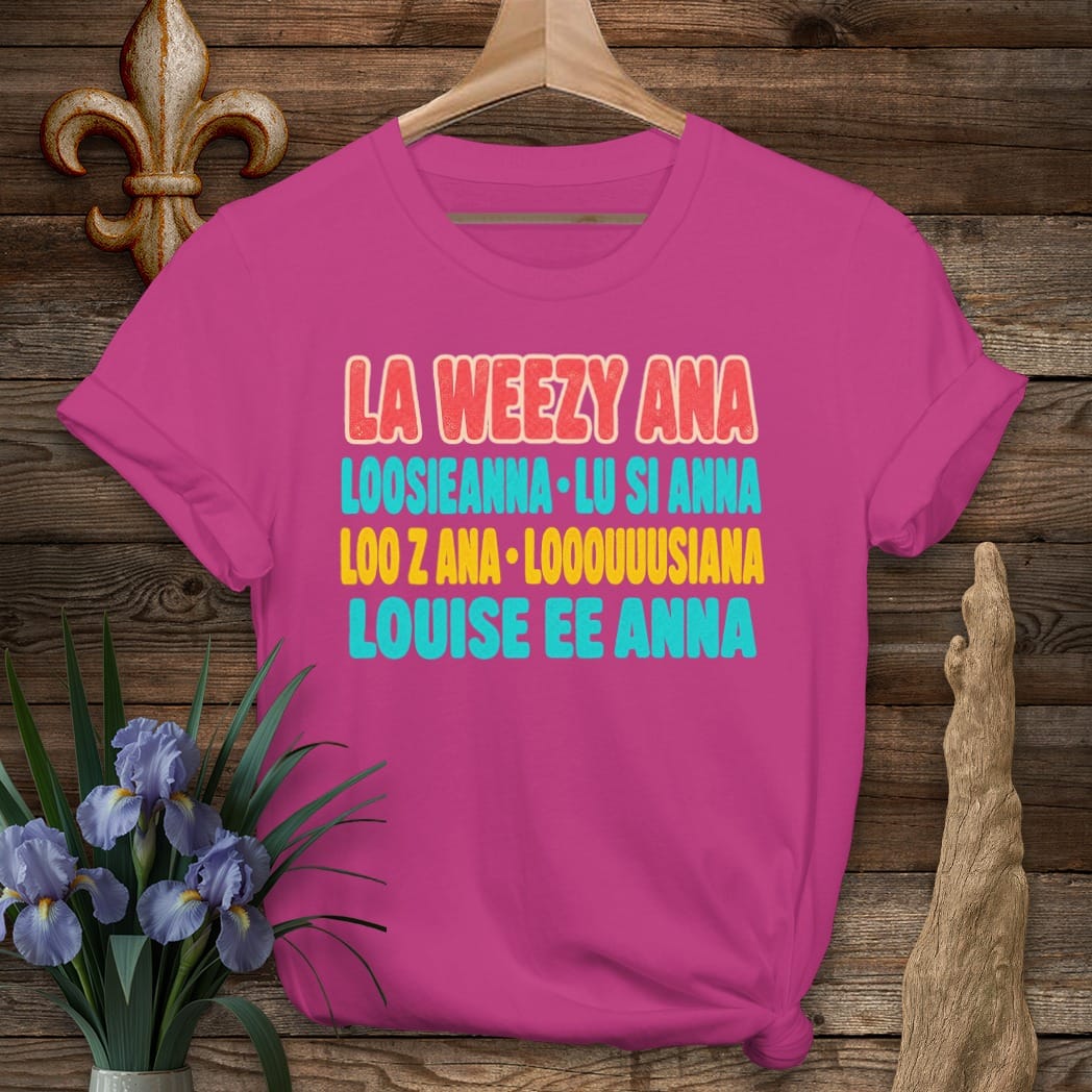 Antique Heliconia / S Louisiana Louisiana Roll Call T-Shirt by Laissez Faire Wear