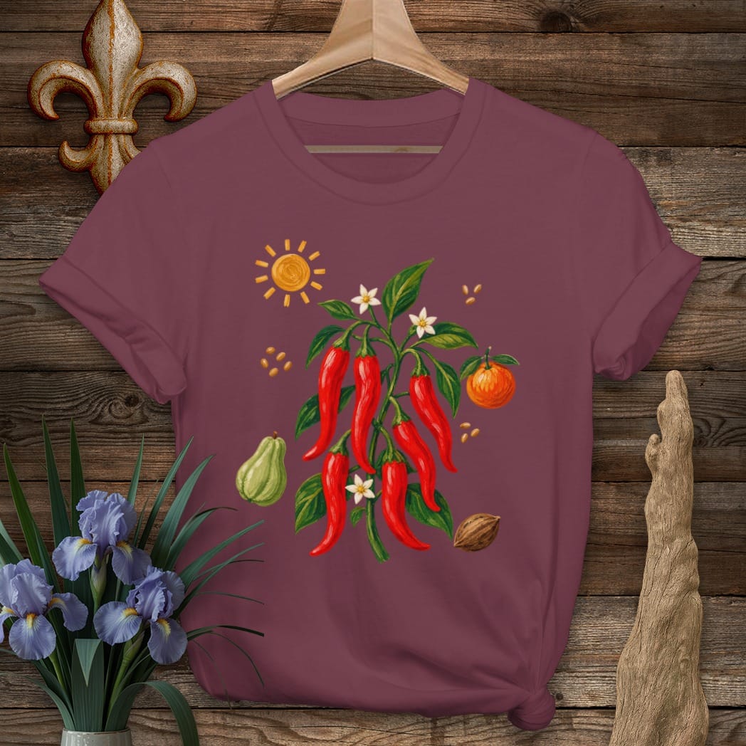S / Maroon Louisiana Louisiana Spice T-Shirt by Laissez Faire Wear