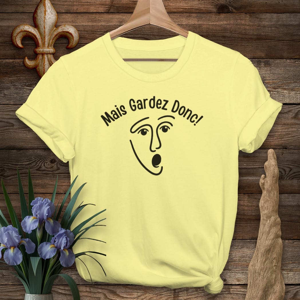 S / Cornsilk Louisiana Mais Gardez Donc! T-Shirt by Laissez Faire Wear