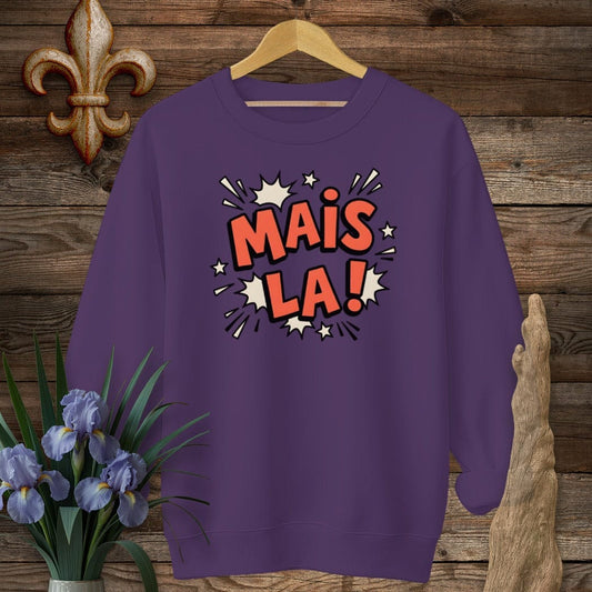 S / Purple Louisiana Mais La Sweatshirt by Laissez Faire Wear