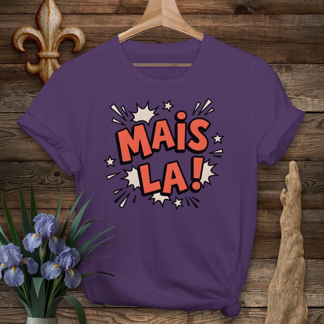 S / Purple Louisiana Mais La T-Shirt by Laissez Faire Wear