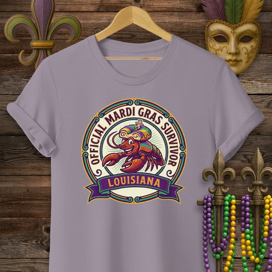 S / Paragon Louisiana Mardi Gras Survivor T-Shirt by Laissez Faire Wear