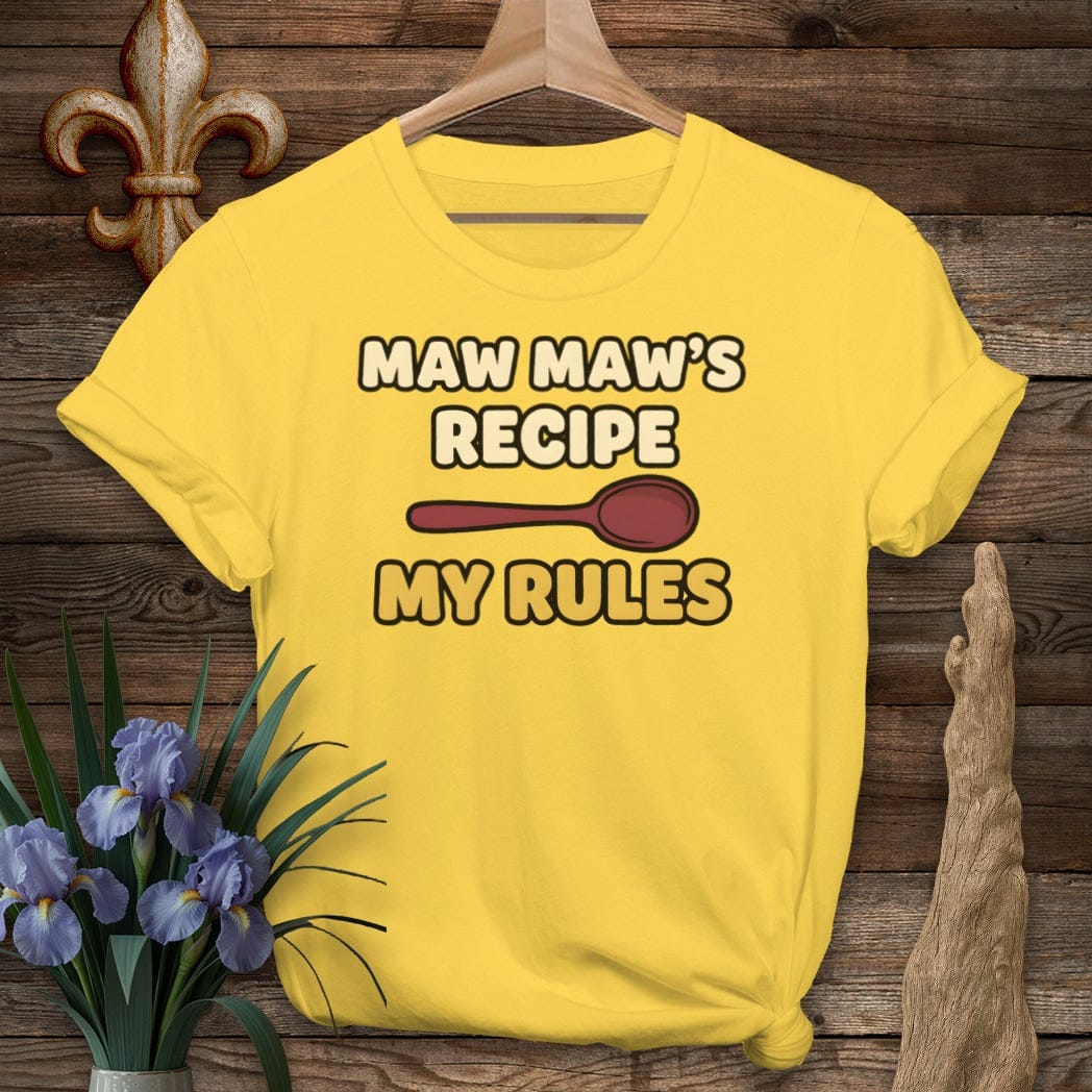 S / Daisy Louisiana Maw Maw's Recipe T-Shirt by Laissez Faire Wear