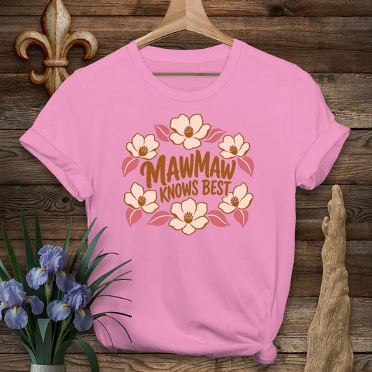 S / Azalea Louisiana MawMaw Knows Best T-Shirt by Laissez Faire Wear