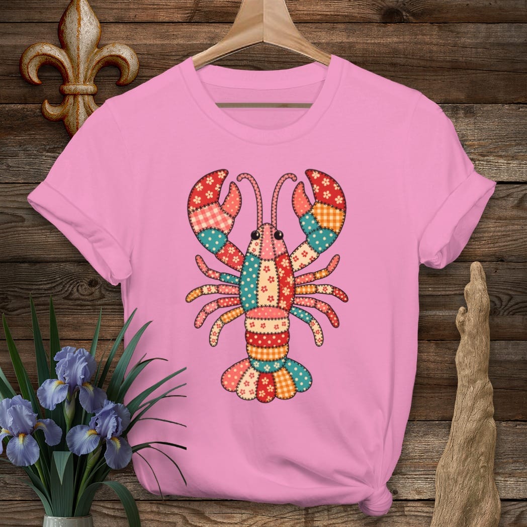 S / Azalea Louisiana MawMaw's Crawfish Quilt T-Shirt by Laissez Faire Wear
