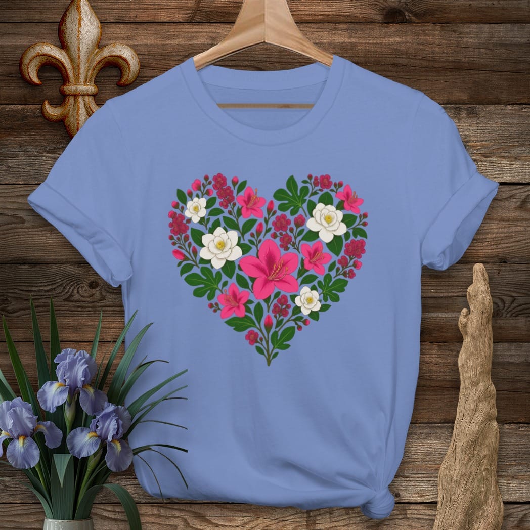S / Iris Louisiana MawMaws Heart T-Shirt by Laissez Faire Wear