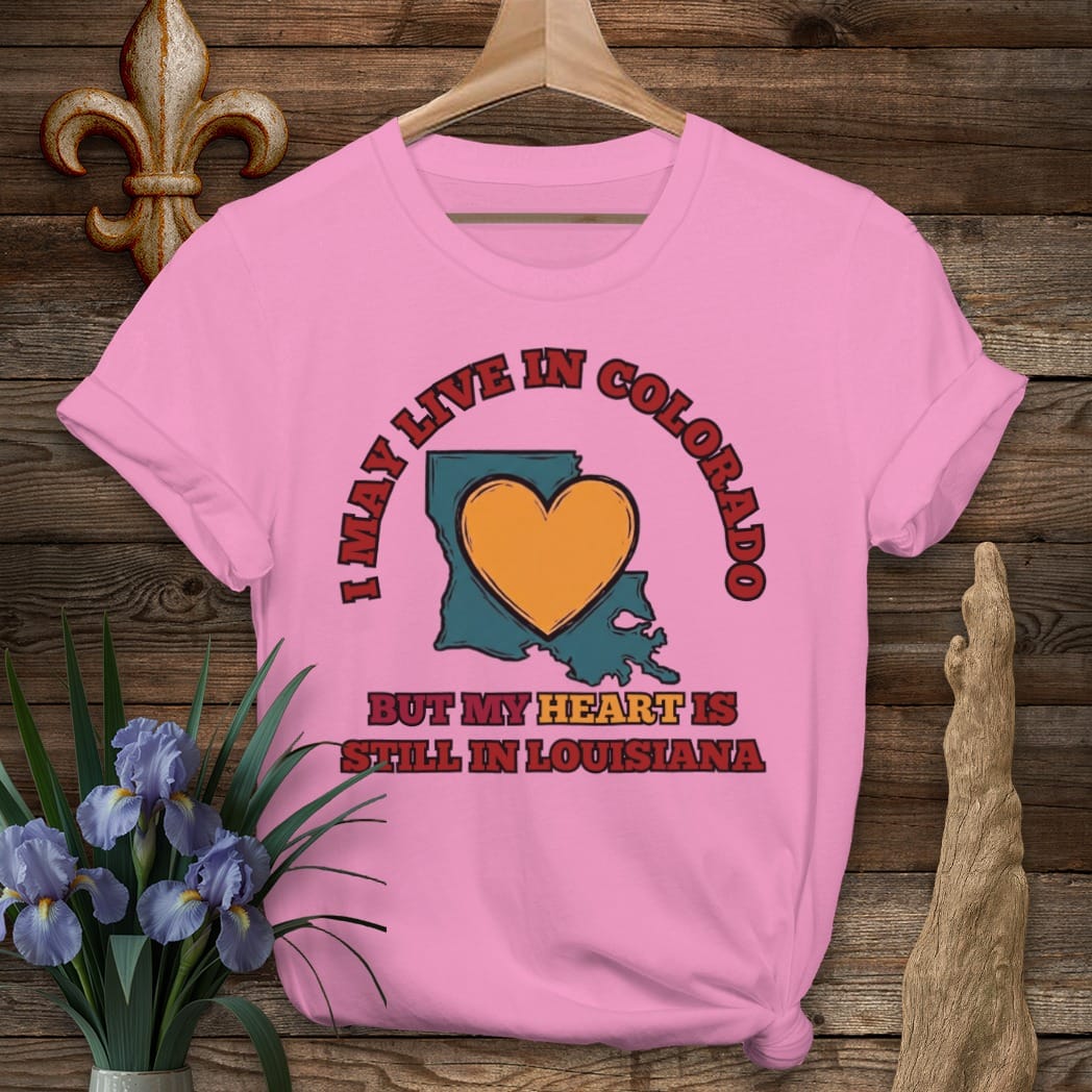 S / Azalea Louisiana May Live in Colorado T-Shirt by Laissez Faire Wear