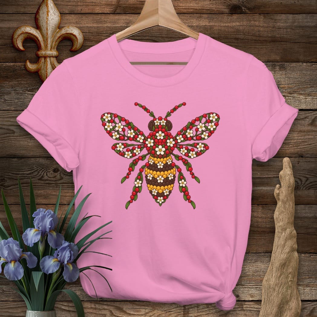 S / Azalea Louisiana Mayhaw Bee T-Shirt by Laissez Faire Wear