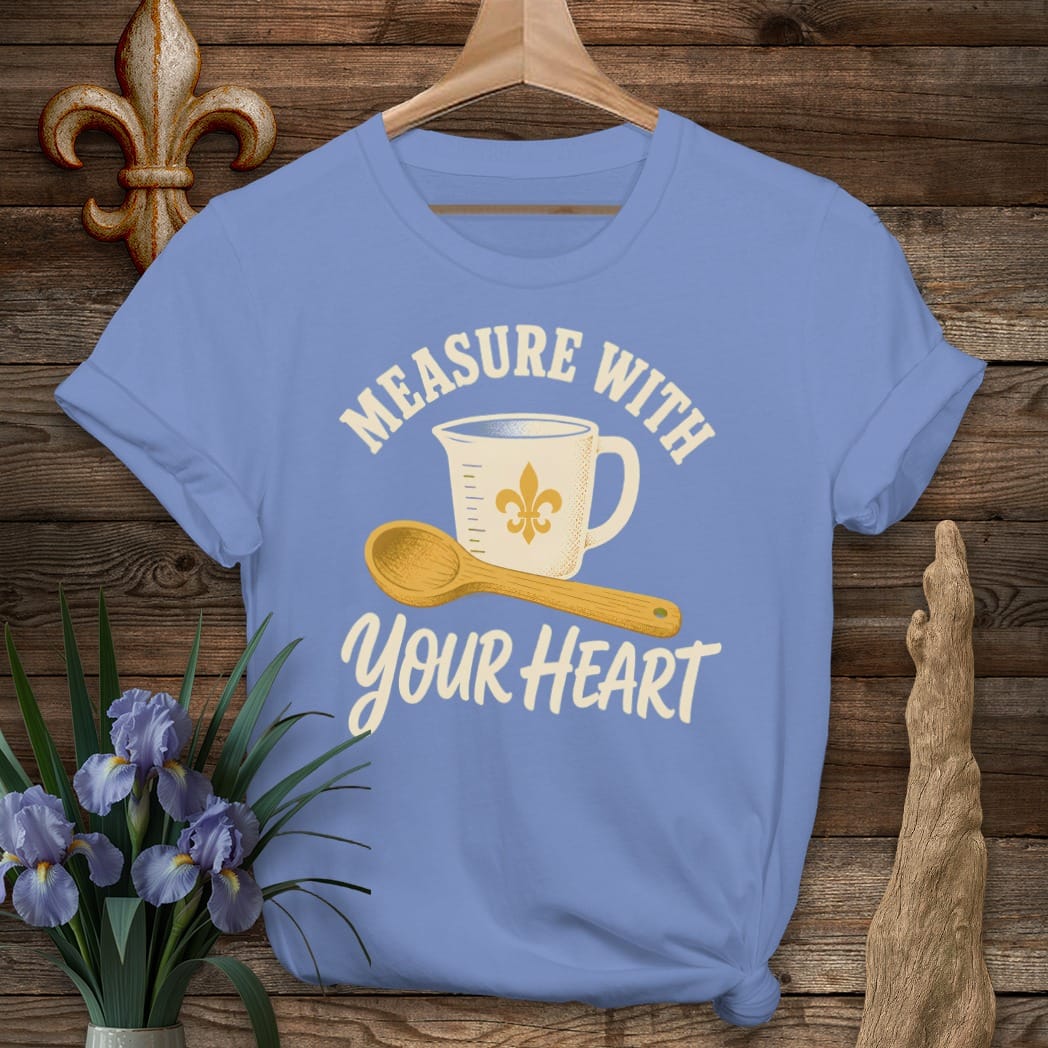 S / Iris Louisiana Measure with Heart T-Shirt by Laissez Faire Wear