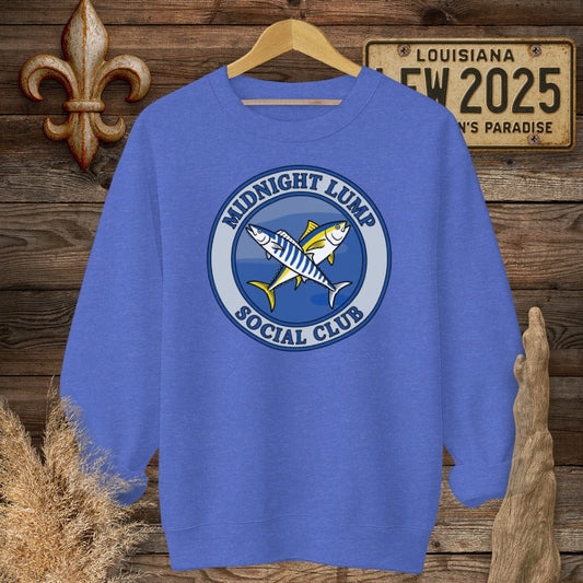 S / Heather Sport Royal Louisiana Midnight Lump - Venice Sweatshirt by Laissez Faire Wear