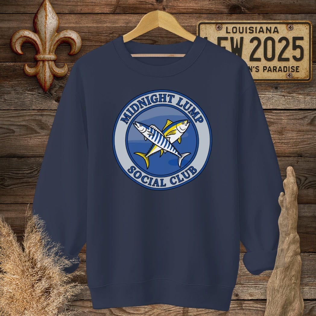S / Navy Louisiana Midnight Lump - Venice Sweatshirt by Laissez Faire Wear