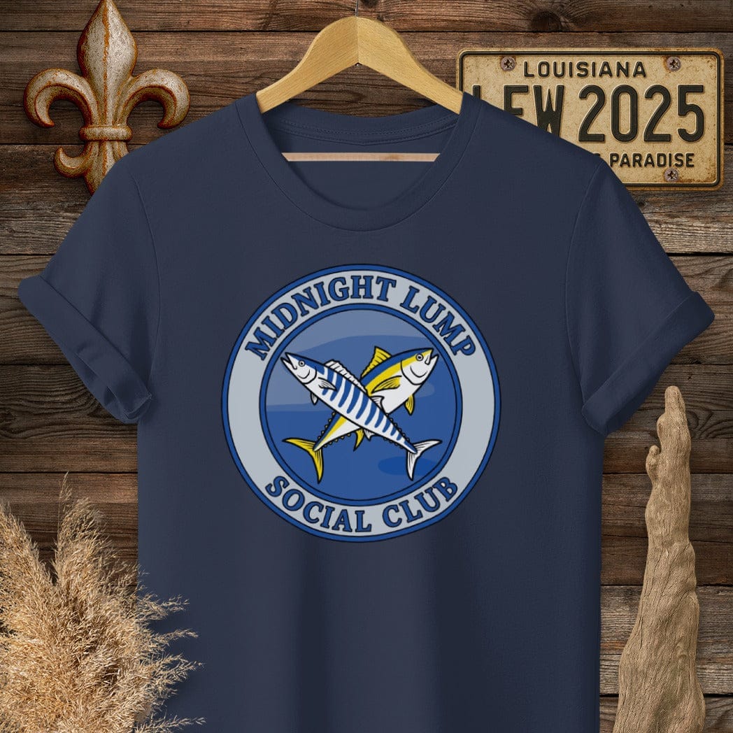 S / Navy Louisiana Midnight Lump - Venice T-Shirt by Laissez Faire Wear
