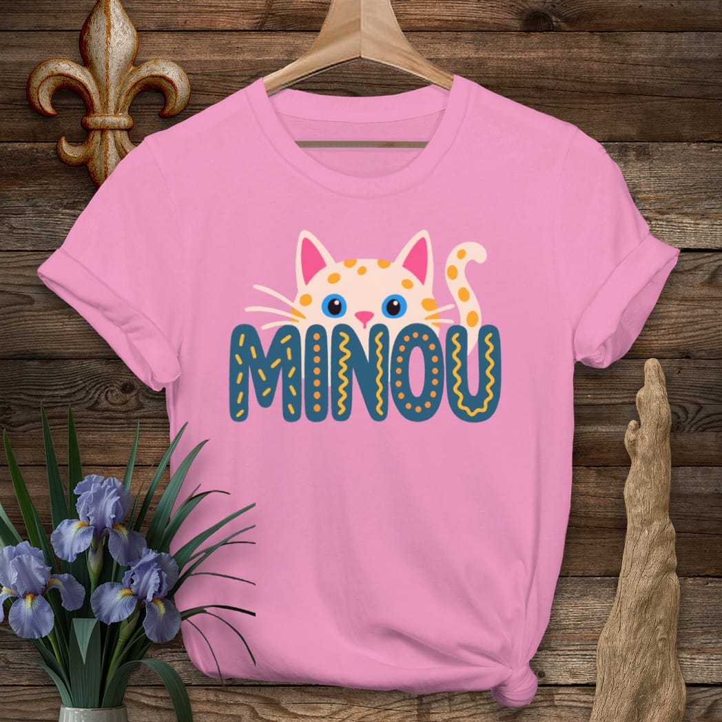Azalea / S Louisiana Minou Hiding T-Shirt by Laissez Faire Wear