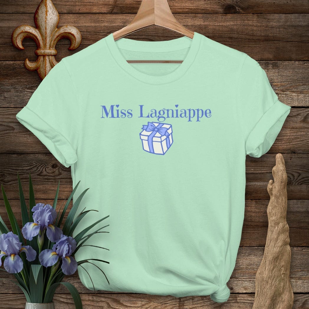S / Mint Green Louisiana Miss Lagniappe T-Shirt by Laissez Faire Wear