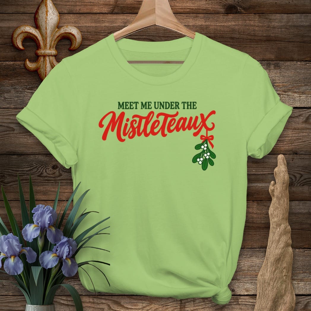 S / Lime Louisiana Mistleteaux T-Shirt by Laissez Faire Wear