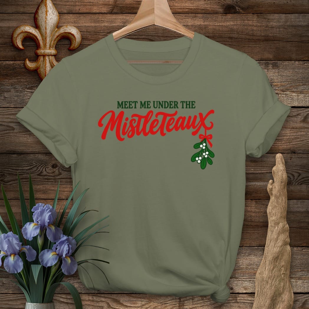 S / Military Green Louisiana Mistleteaux T-Shirt by Laissez Faire Wear