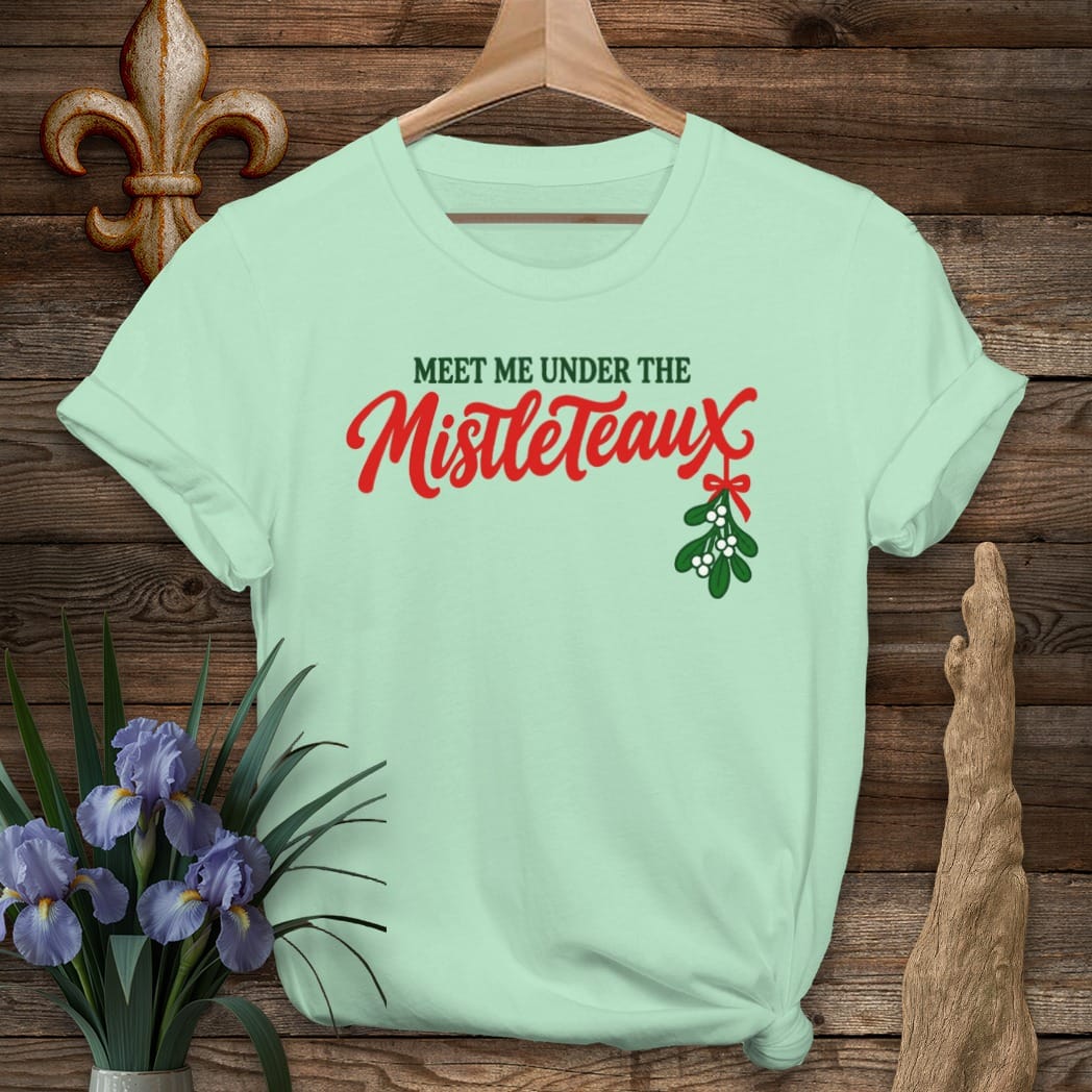 S / Mint Green Louisiana Mistleteaux T-Shirt by Laissez Faire Wear