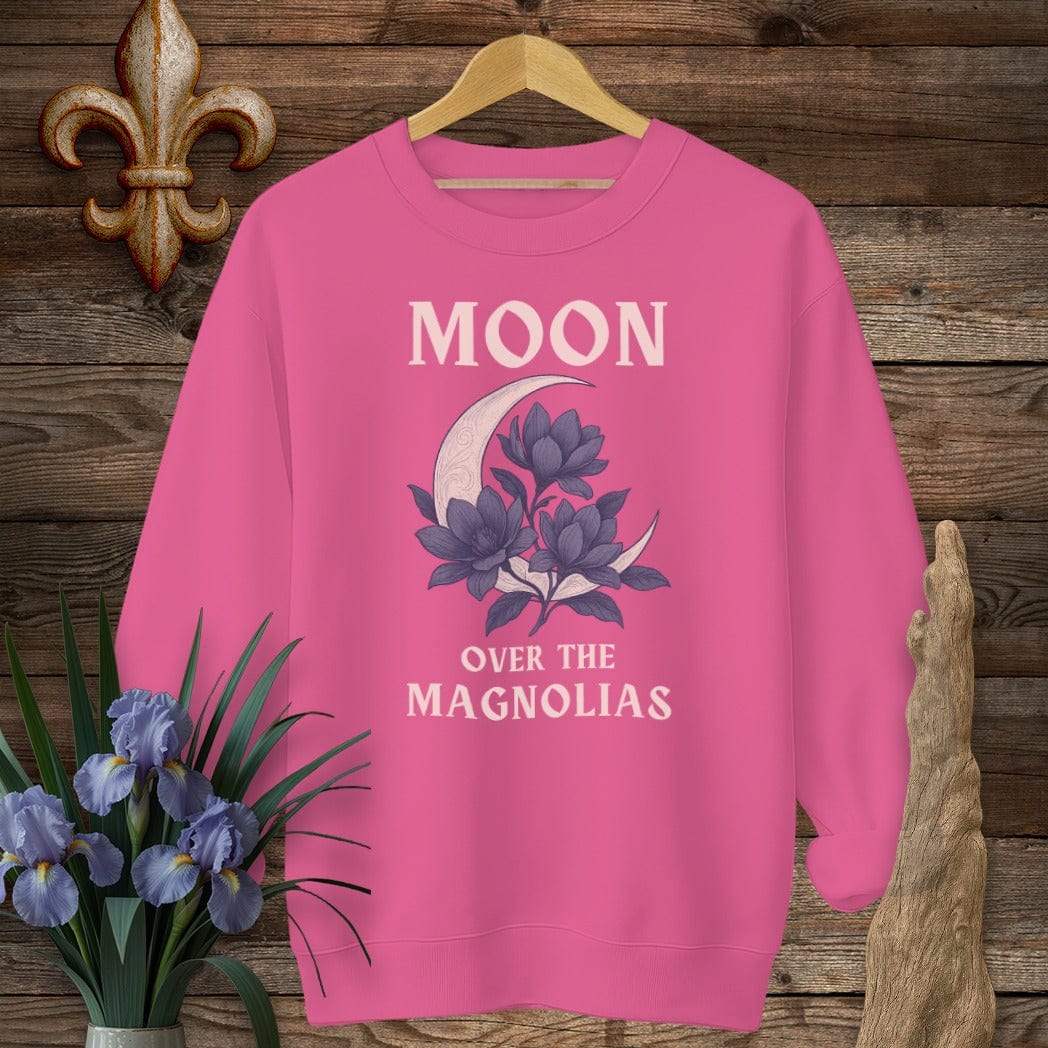 S / Heliconia Louisiana Moon Over the Magnolias Sweatshirt by Laissez Faire Wear