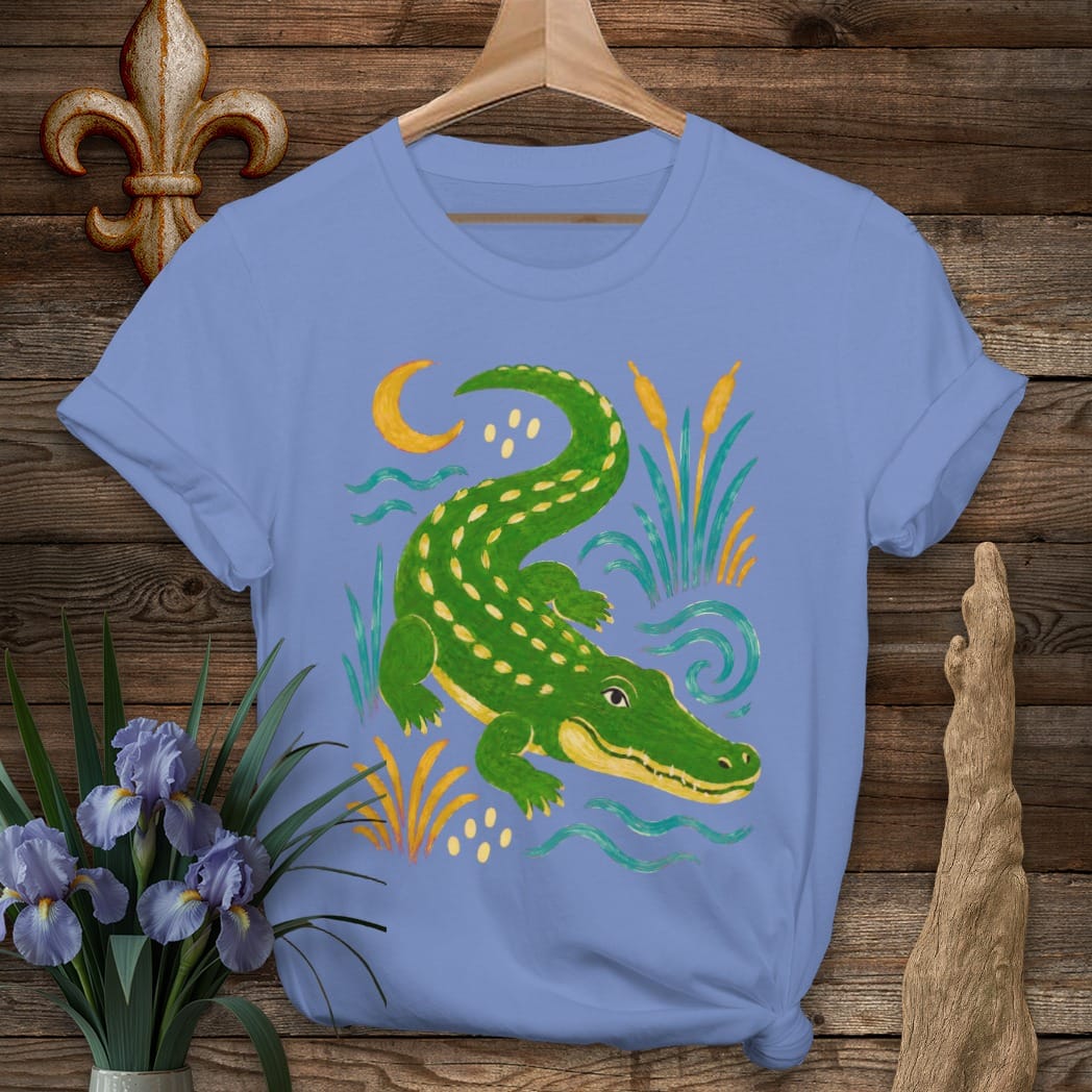 S / Iris Louisiana Moonlit Gator by Laissez Faire Wear