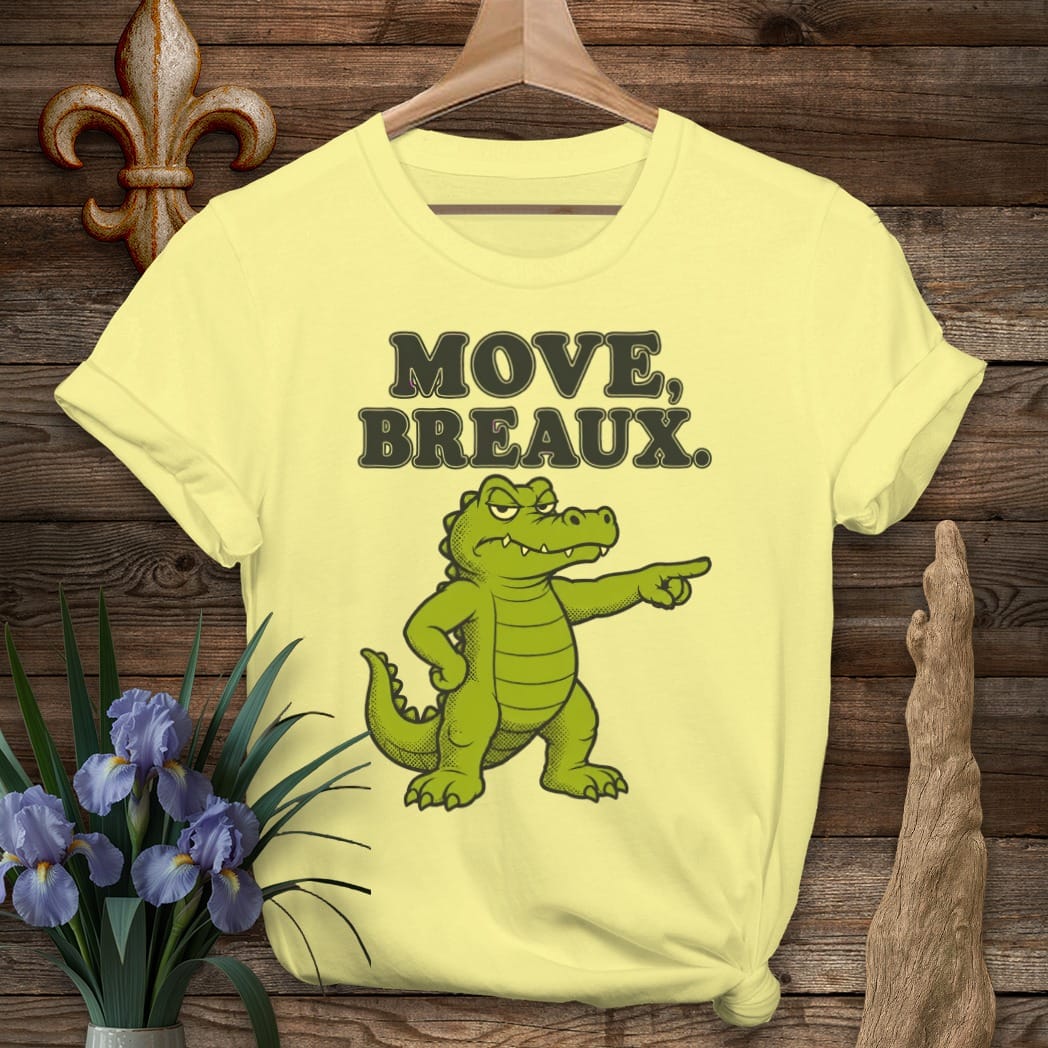 S / Cornsilk Louisiana Move Breaux T-Shirt by Laissez Faire Wear