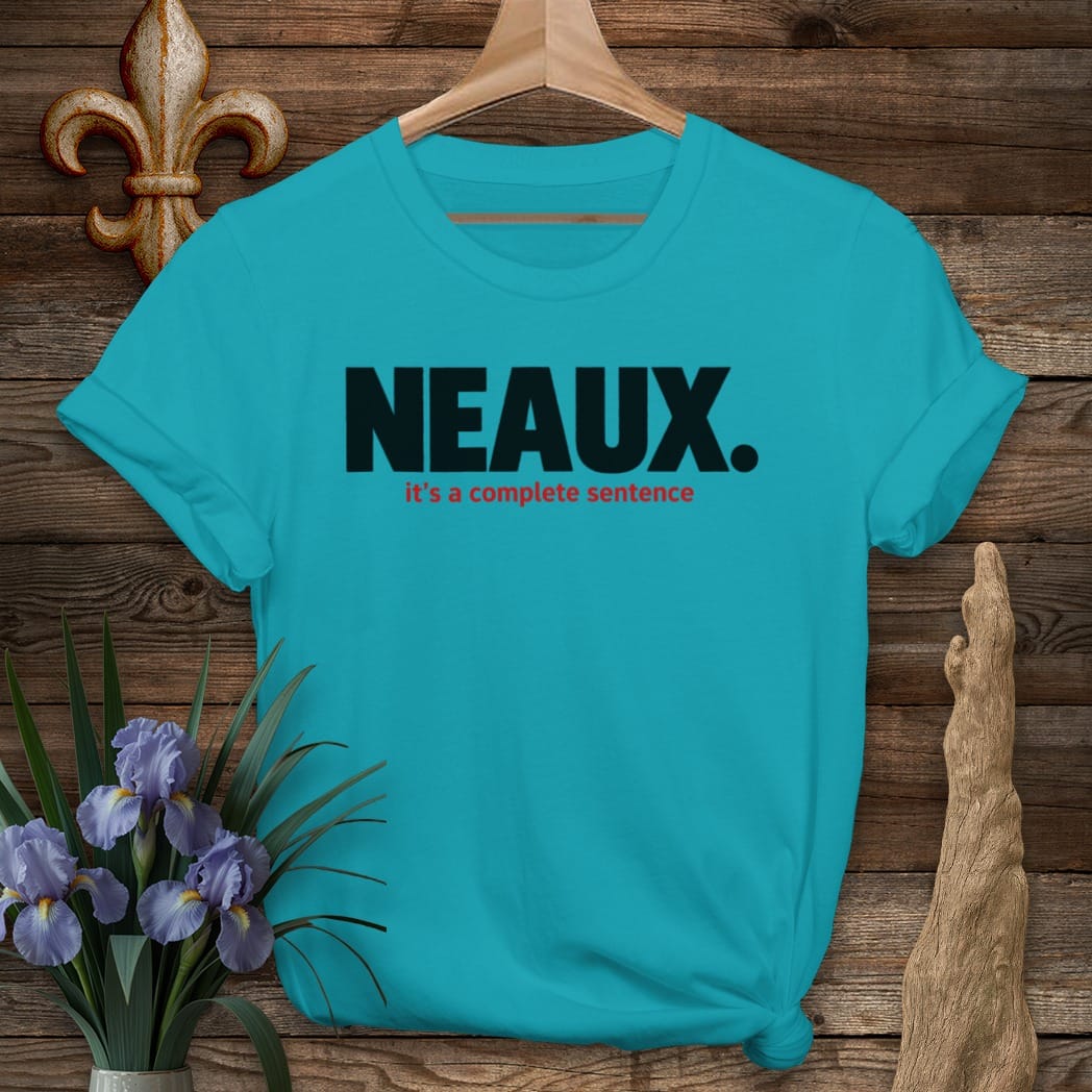 S / Tropical Blue Louisiana Neaux T-Shirt by Laissez Faire Wear