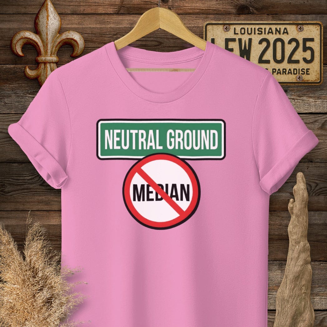 S / Azalea Louisiana Neutral Ground T-Shirt by Laissez Faire Wear