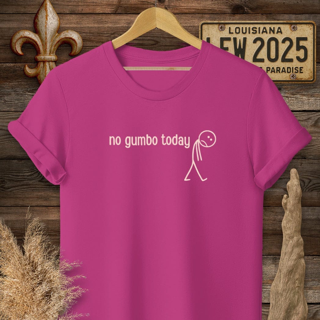S / Antique Heliconia Louisiana No Gumbo Today T-Shirt by Laissez Faire Wear