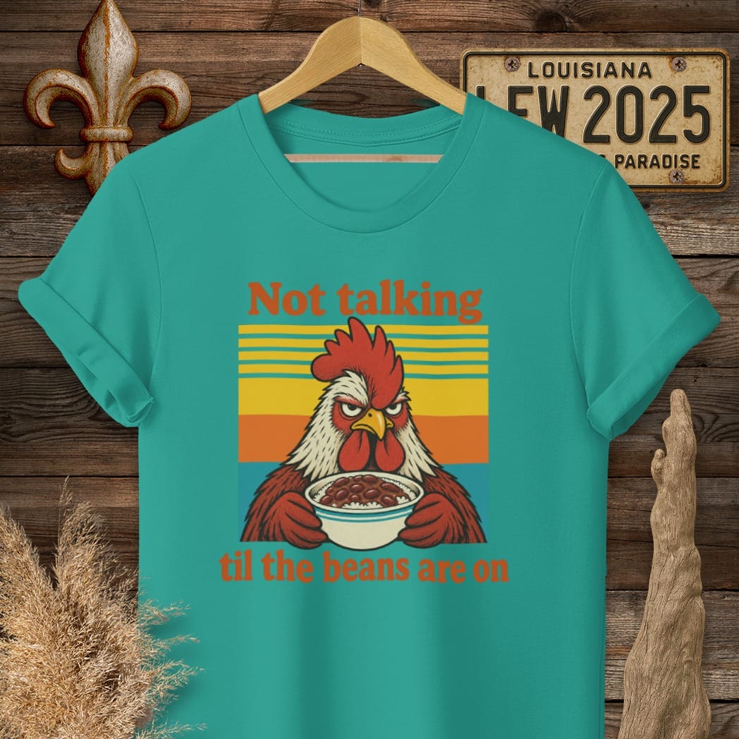 S / Jade Dome Louisiana Not Talking T-Shirt by Laissez Faire Wear