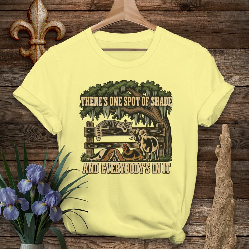 S / Cornsilk Louisiana One Spot of Shade T-Shirt by Laissez Faire Wear