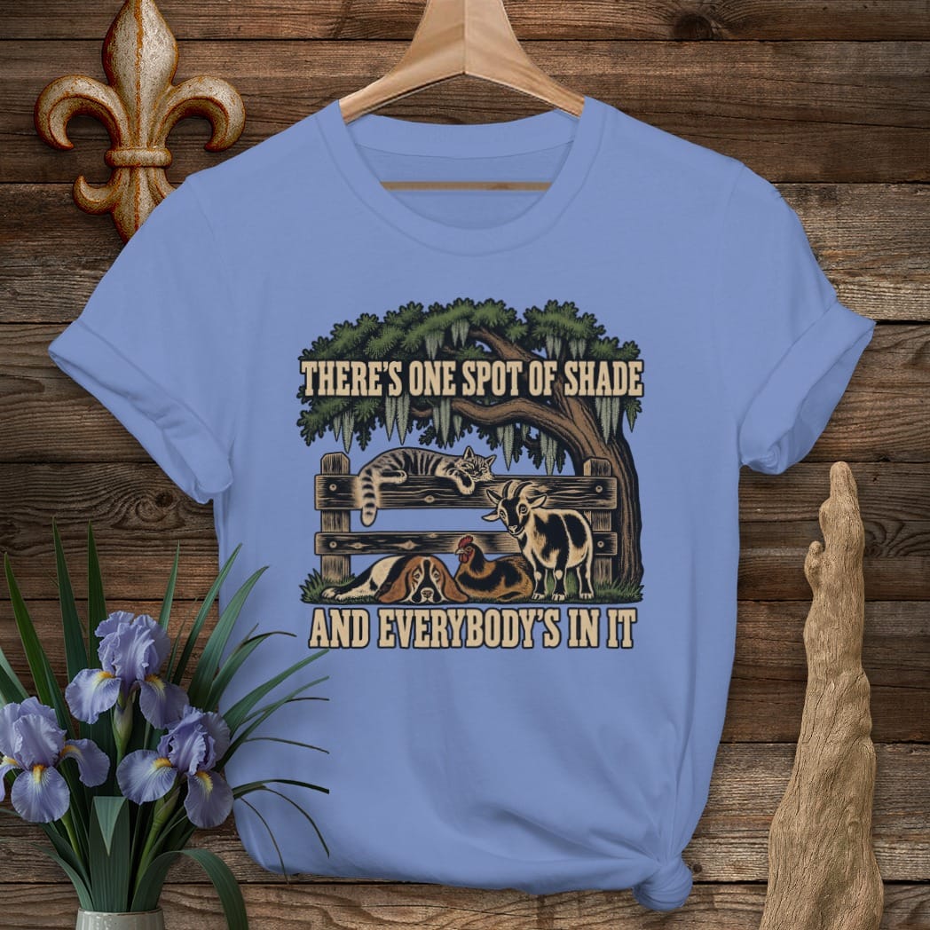 S / Iris Louisiana One Spot of Shade T-Shirt by Laissez Faire Wear