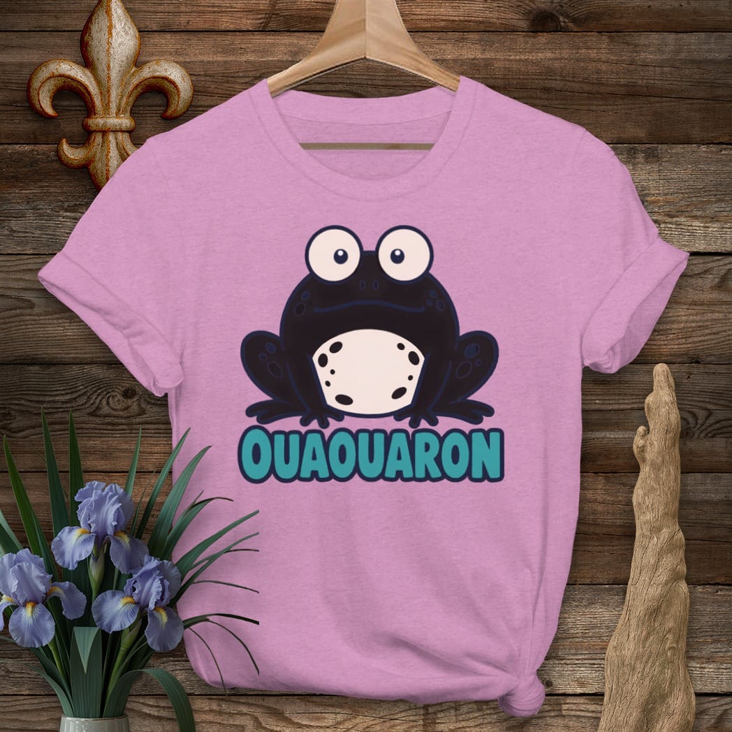 S / Heather Radiant Orchid Louisiana Ouaouaron T-Shirt by Laissez Faire Wear