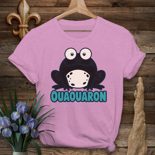 S / Heather Radiant Orchid Louisiana Ouaouaron T-Shirt by Laissez Faire Wear