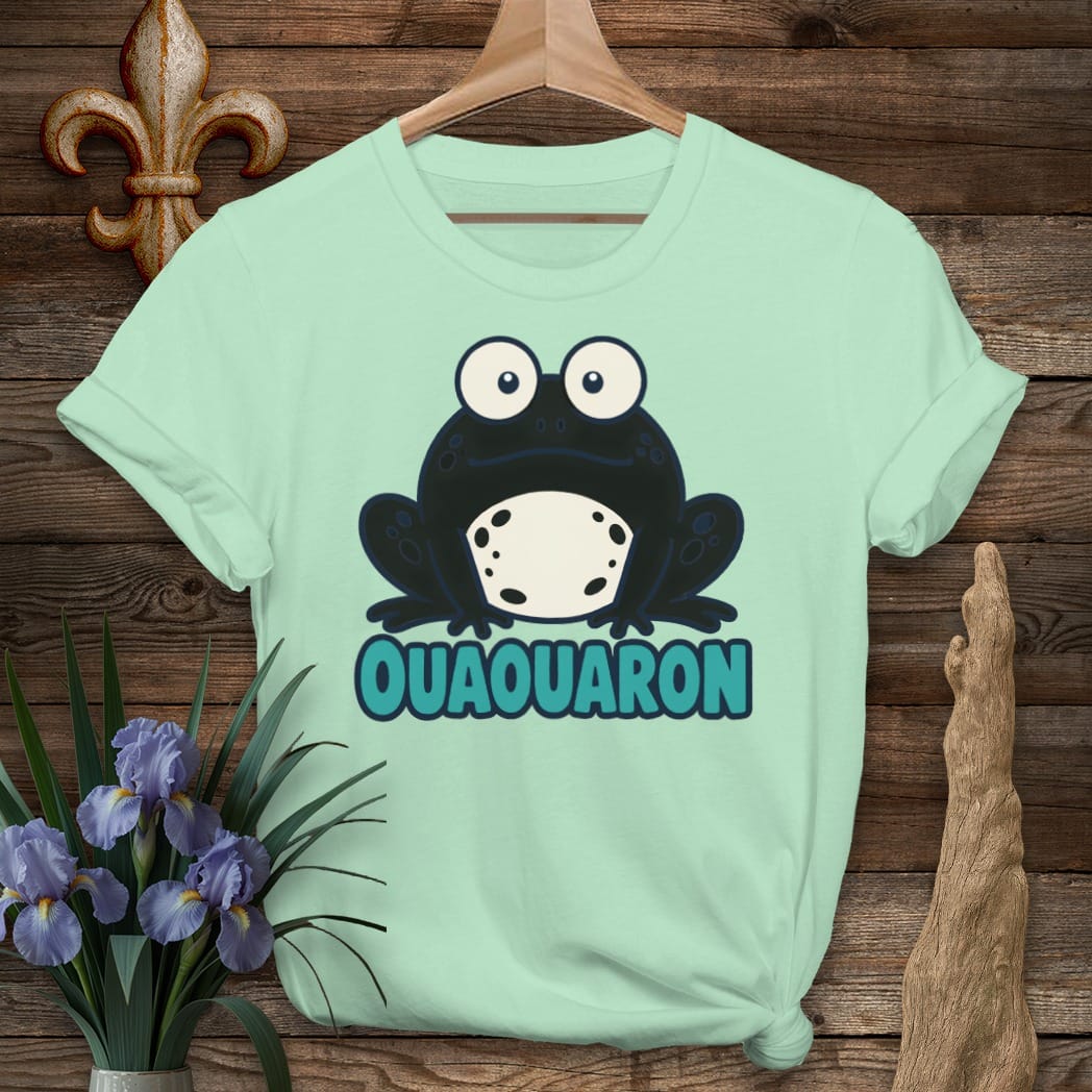 S / Mint Green Louisiana Ouaouaron T-Shirt by Laissez Faire Wear